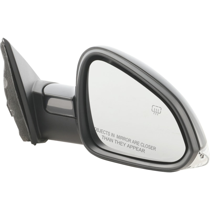 Right (Passenger) Power Mirror for Buick REGAL 2011-2017, Manual Folding, Heated, Paintable, with Signal Light, without Lane Departure Warning System, Replacement