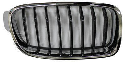 2012 - 2016 BMW 328i Grille - (Brand: LKQ) - Right (Passenger) Side - (Sport 2.0L, 3.0L Sedan + M Sport 2.0L Sedan) Replacement