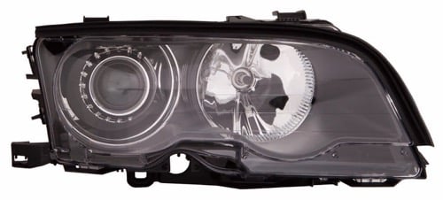 Right (Passenger) Headlight Assembly for 2000 - 2001 BMW 330Ci, E46 Body Code, 2 Door Coupe, with Xenon HID Lights, Composite,  63126904298, Replacement