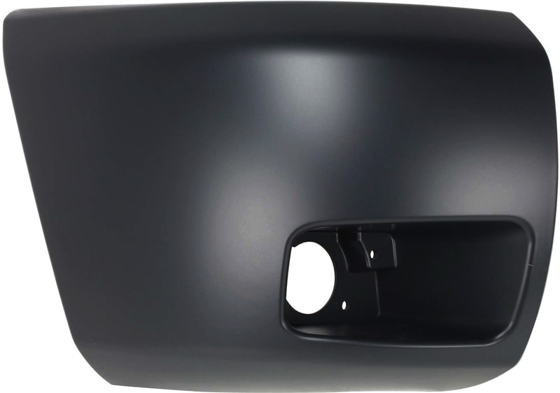 Front Bumper End Right (Passenger) for Chevrolet Silverado 1500 (2007-2013), Primed (Ready to Paint), Face Bar Cap, with Fog Light Hole, Excludes 2007 Classic Model, Replacement