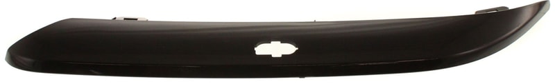Front Bumper Molding Left (Driver) for Chrysler 300 2005-2010, Bumper Strip, Black Crystal, Plastic, with Headlight Hole, 6.1L Engine, Replacement