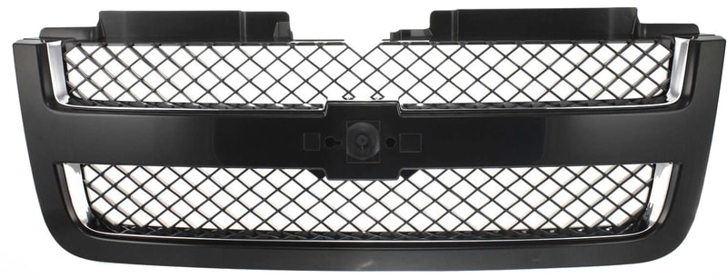 Grille for Chevrolet Trailblazer LT Model (2006-2009), Paint to Match Shell and Insert, with Chrome Insert Opening Molding, Replacement