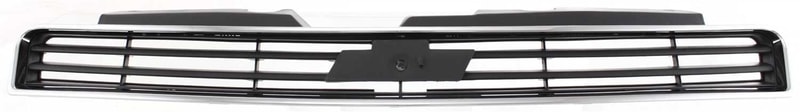Grille for Chevrolet Impala (2006-2011) and Monte Carlo (2006-2007), Chrome Shell with Dark Gray Insert, Excludes SS Model, Replacement