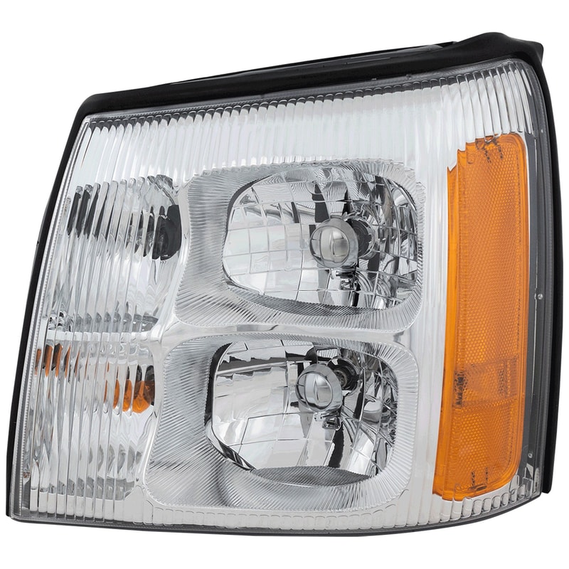 Headlight Assembly for Cadillac Escalade 2002-2002, Left (Driver), Halogen, Replacement