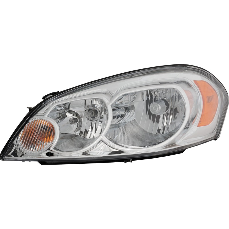 Composite Halogen Headlight Assembly for Chevrolet IMPALA 2006-2013, IMPALA LIMITED 2014-2016, MONTE CARLO 2006-2007, Left (Driver), Replacement