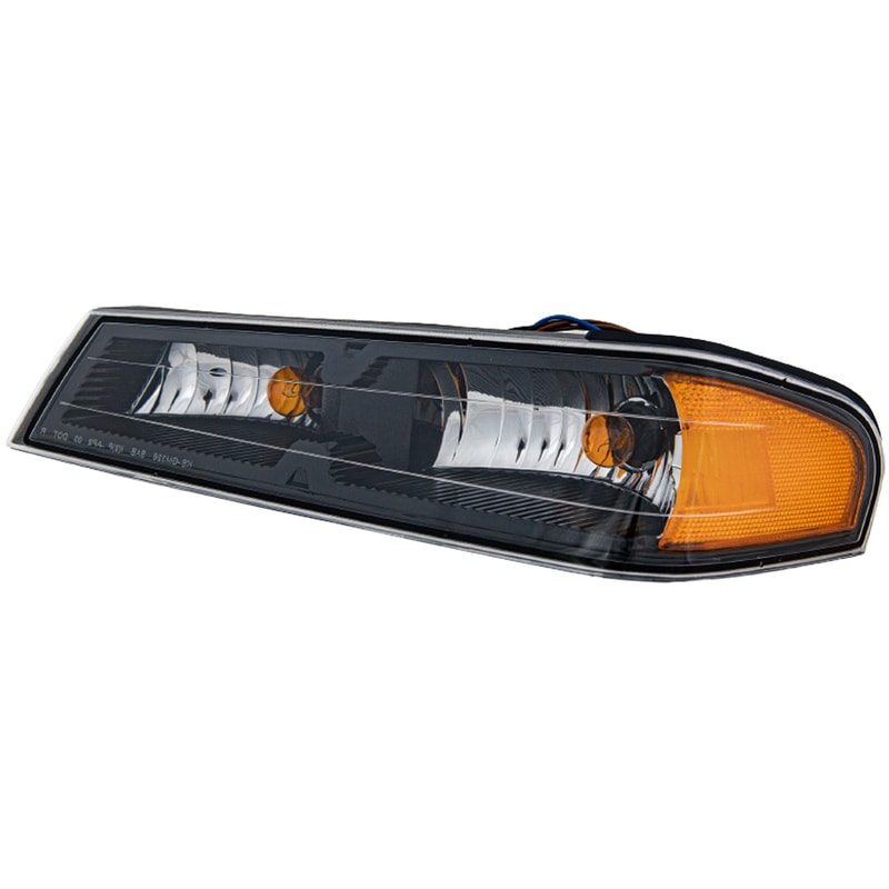 Corner Light Assembly for Chevrolet Colorado/GMC Canyon 2004-2012, Left (Driver), Halogen, Park/Signal Light, Black Interior, Replacement