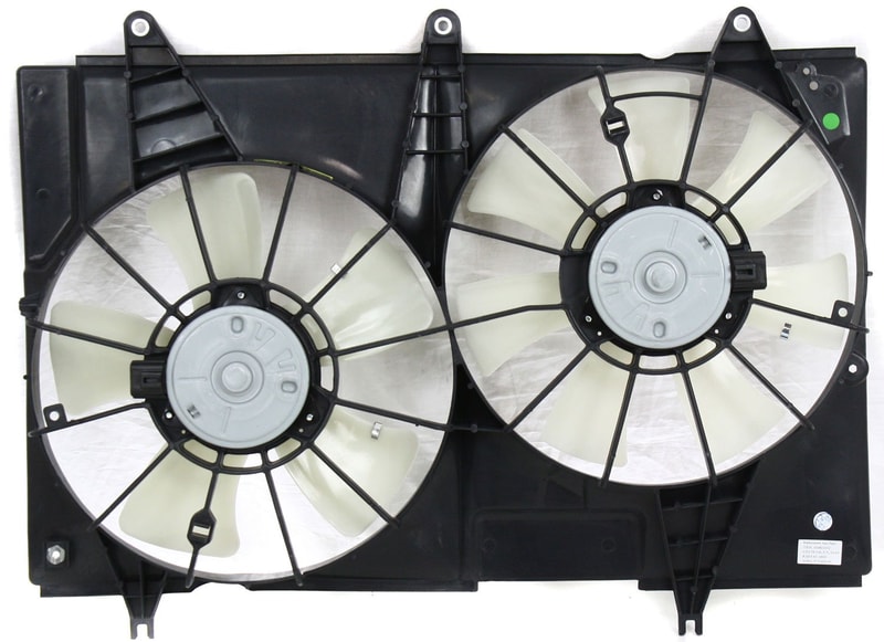 Radiator Fan Shroud Assembly for Cadillac CTS 2004-2007, Dual Fan, 3.6 Liter/6.0 Liter Engine, Replacement