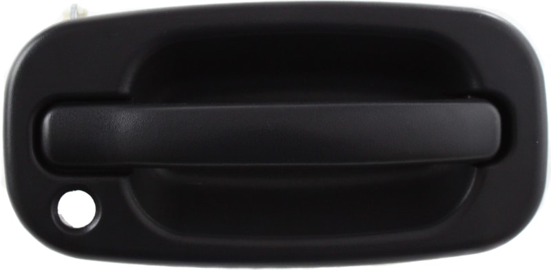 Front Exterior Door Handle for Chevrolet Silverado/GMC Sierra 1999-2006, Right (Passenger), Textured Black, w/ Keyhole, Includes 2007 Classic, Replacement