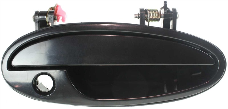 Front Exterior Door Handle for Chevrolet Impala 2000-2005, Right (Passenger), Plastic, Black, with Keyhole, Paint to Match, Replacement