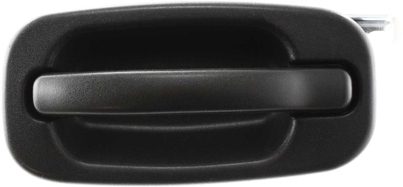 Rear Exterior Door Handle for Chevrolet Silverado/GMC Sierra 1999-2006, Textured Black, Crew Cab, Left (Driver), Includes 2007 Classic, Replacement