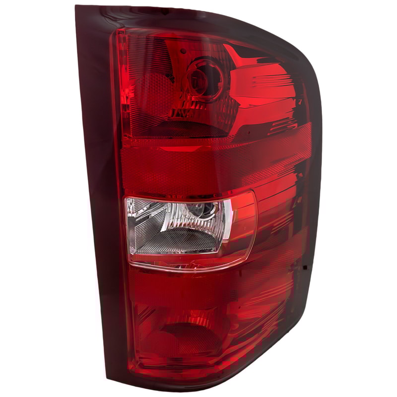 Tail Light Assembly for Chevrolet Silverado/GMC Sierra 2007-2014, Right (Passenger), Halogen, Excludes 2007 Classic, Replacement