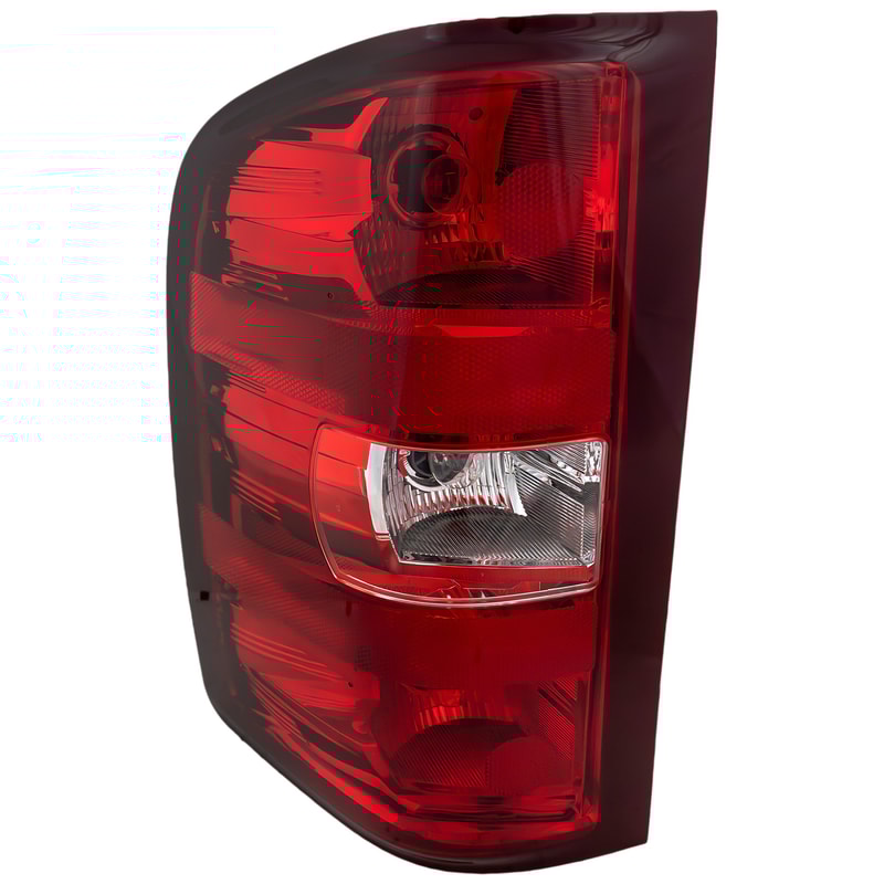 Tail Light Assembly for Chevrolet Silverado/GMC Sierra 2007-2014, Left (Driver), Halogen, Excludes 2007 Classic, Replacement