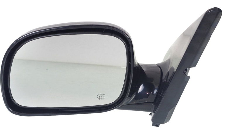 Power Mirror for Dodge Caravan 1996-2000, Left (Driver), Manual Folding, Heated, Paintable, without Auto Dimming and Memory, Replacement