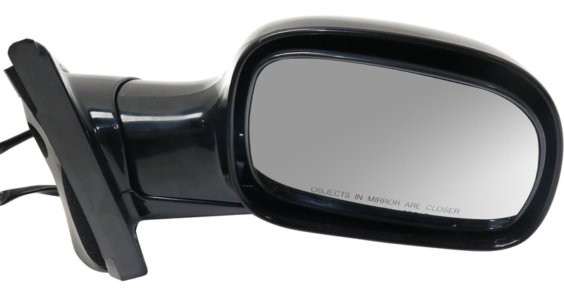 Power Mirror for Dodge Caravan 2001-2007, Right (Passenger) Side, Manual Folding, Non-Heated, Paintable, Replacement