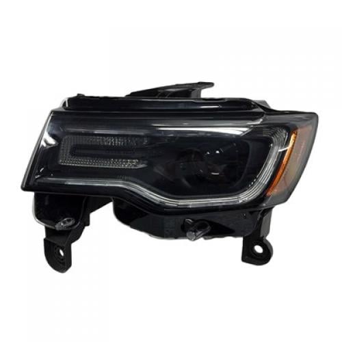 Bi-Xenon Projector Type Composite Headlight Assembly for 2017 - 2018 Jeep Grand Cherokee, Left (Driver),  68266649AF, Replacement