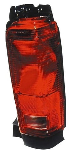 Right (Passenger) Tail Light Assembly for 1984 - 1986 Dodge Caravan Base Model, Rear Tail Light Replacement Lens/Cover, w/o Bright Trim, Replacement,  4174898