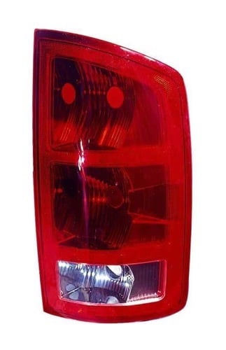 Right (Passenger) Rear Tail Light Assembly for 2002 - 2006 Dodge Ram 1500, Late Design, Without Bulbs or Sockets,  55077348AF, Replacement
