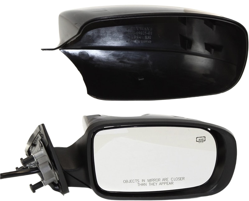 Power Mirror for Chrysler 300, 2011-2020, Right (Passenger) Side, Manual Folding, Heated, Paintable, Without Memory, Replacement