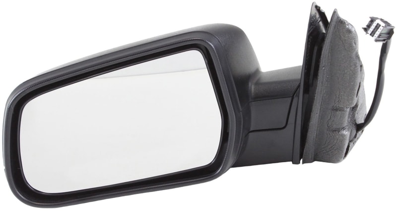 Power Mirror for Chevrolet Equinox/GMC Terrain 2010-2017, Left (Driver), Manual Folding, Non-Heated, Textured, Without Blind Spot Feature and Memory, Replacement