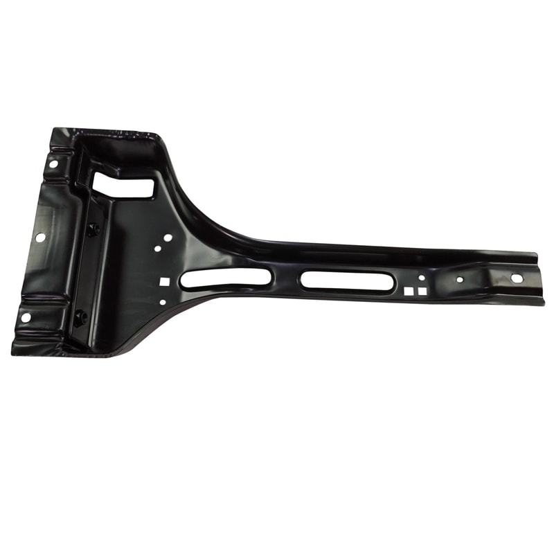 Radiator Support Center for Chevrolet C/K Full Size Pickup 1988-2002, Hood Latch Support, Black, Steel, Replacement