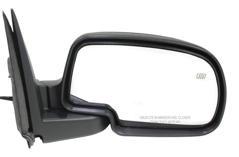 Power Mirror for Chevrolet Silverado/GMC Sierra 2003-2007, Right (Passenger), Non-Towing, Manual Folding, Heated, Textured, without Memory, Puddle Light and Signal Light, Includes 2007 Classic, Replacement