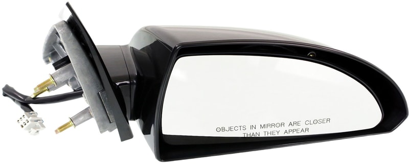 Power Mirror for Chevrolet Impala 2006-2013 / Impala Limited 2014-2016, Right (Passenger), Non-Folding, Heated, Paintable, with Smooth Black Base, Replacement
