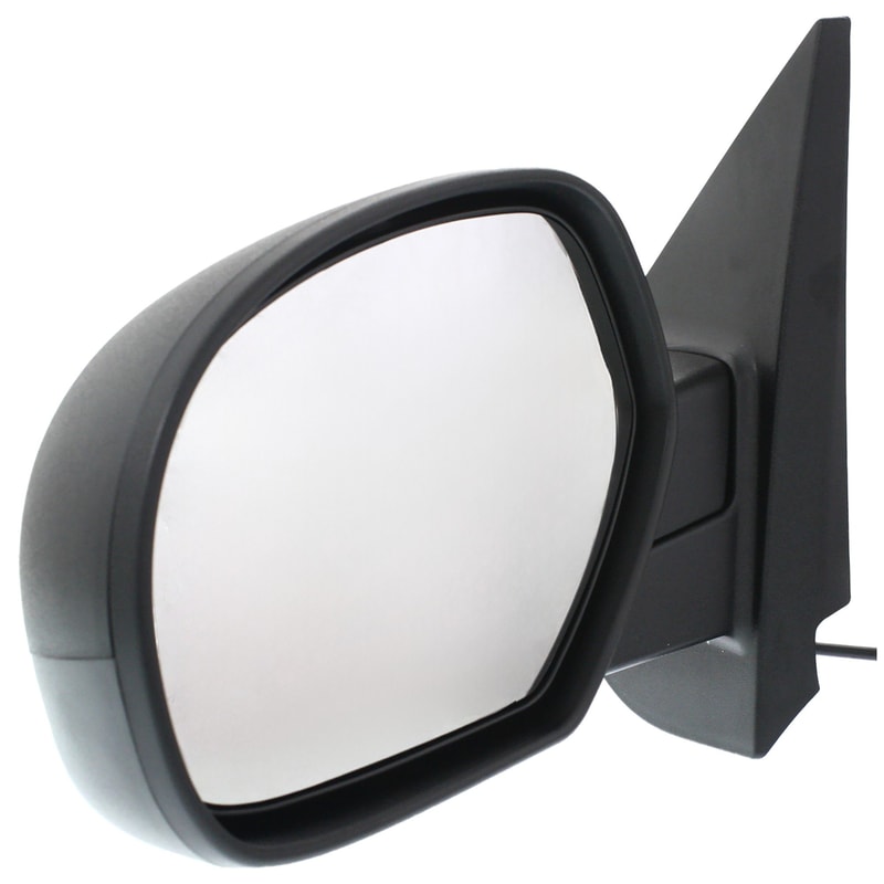 Replacement Mirror for Chevrolet Silverado (2007-2013) / Suburban (2007-2014), Left (Driver), Non-Towing, Power Operated, Manual Folding, Heated, Textured, without Memory, with Puddle and Signal Light.