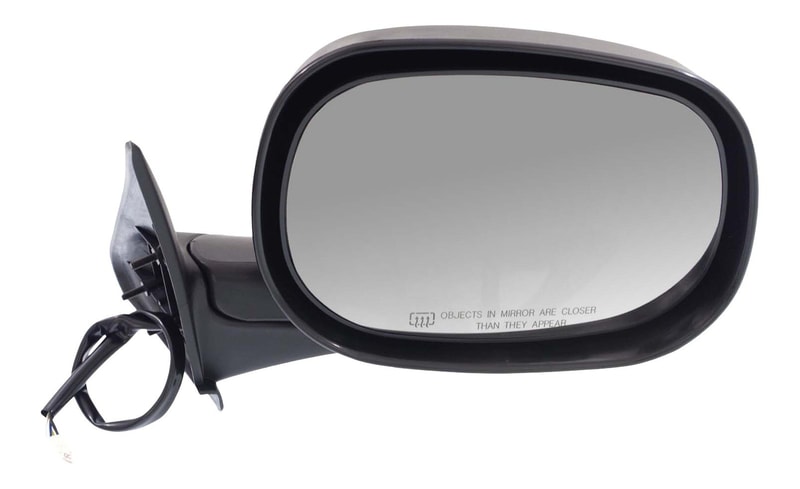 Power Mirror for Dodge RAM 1500 Pickup 1998-2001 & RAM 2500/3500 Pickup 1998-2002, Right (Passenger), Non-Towing, Manual Folding, Heated, Textured, Replacement