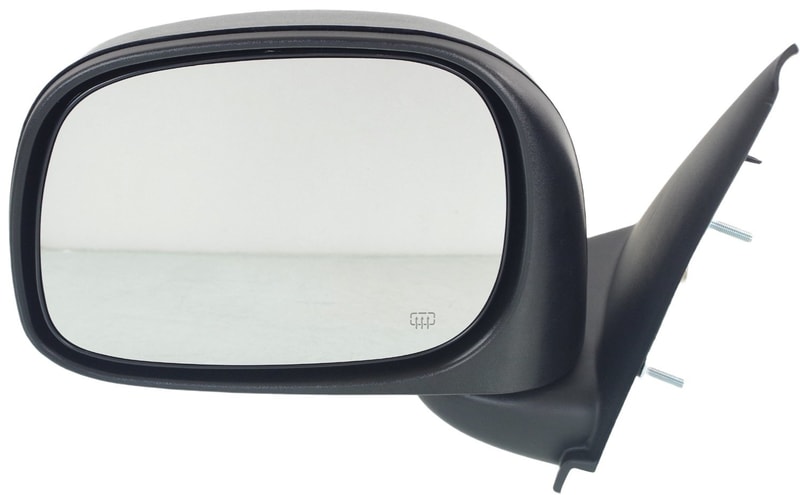 Power Mirror for Dodge Ram 1500 Pickup 2002-2008 / Ram 2500/3500 Pickup 2003-2009, Left (Driver) Side, Manual Folding, Heated, Textured Black, Replacement