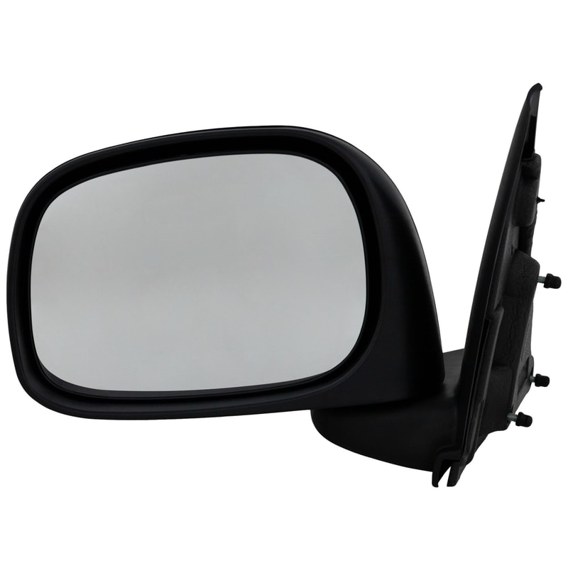 Manual Adjust Non-Towing Textured Mirror for Dodge RAM 1500 Pickup 2002-2009, RAM 2500/3500 Pickup 2003-2009, Left (Driver), Manual Folding, Non-Heated, ST Model, Replacement