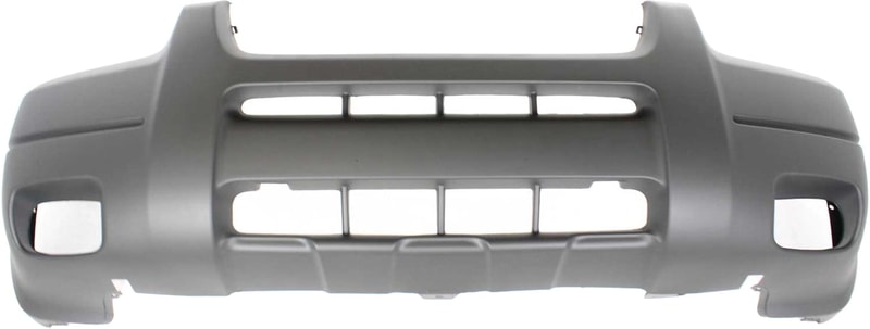 Front Bumper Cover for Ford Escape 2001-2004, Textured Platinum, with Fog Light Holes, XLS/XLT Model without Fender Flares, Replacement
