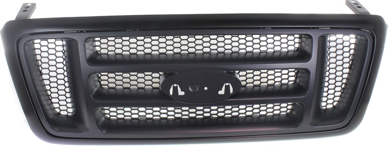 Grille for 2005-2008 Ford F-150 XL Model, Black Shell and H-Bar Insert, Replacement
