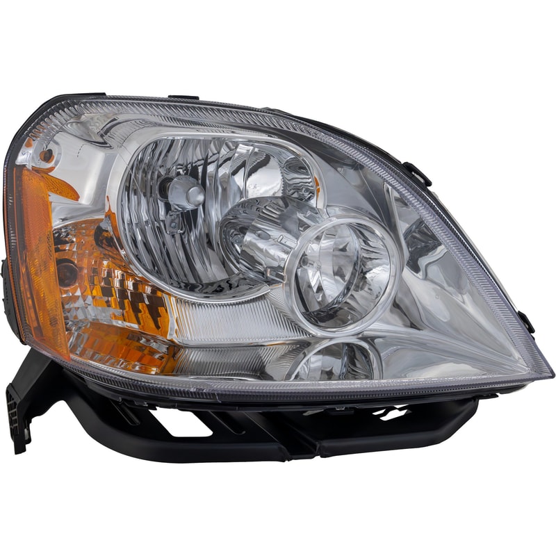 Headlight Assembly for Ford Five Hundred 2005-2007, Right (Passenger) Side, Halogen, Without Signal Socket, Replacement
