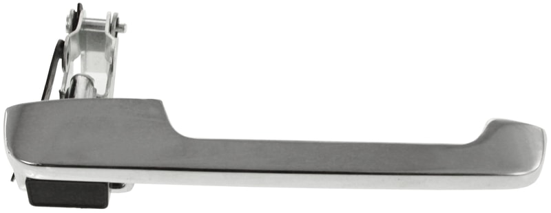 Front Exterior Door Handle in Chrome for Ford F-Series Trucks 1980-1997, Right (Passenger) Side, Replacement
