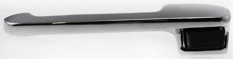 Front Exterior Door Handle in Chrome for Ford F-Series 1980-1997 Vehicles, Left (Driver), Replacement
