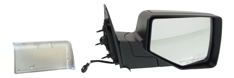 Power Mirror for Ford Ranger 2006-2011, Right (Passenger) Side, Manual Folding, Non-Heated, Chrome/Paintable with 2 Caps, Replacement