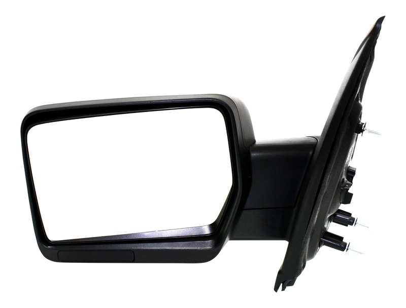 Power Mirror for Ford F-150 2009-2010, Left (Driver), Non-Towing, Manual Folding, Non-Heated, Textured Standard, without Auto Dimming, Blind Spot Detection, Memory, and Signal Light, Excludes SVT Raptor- Replacement