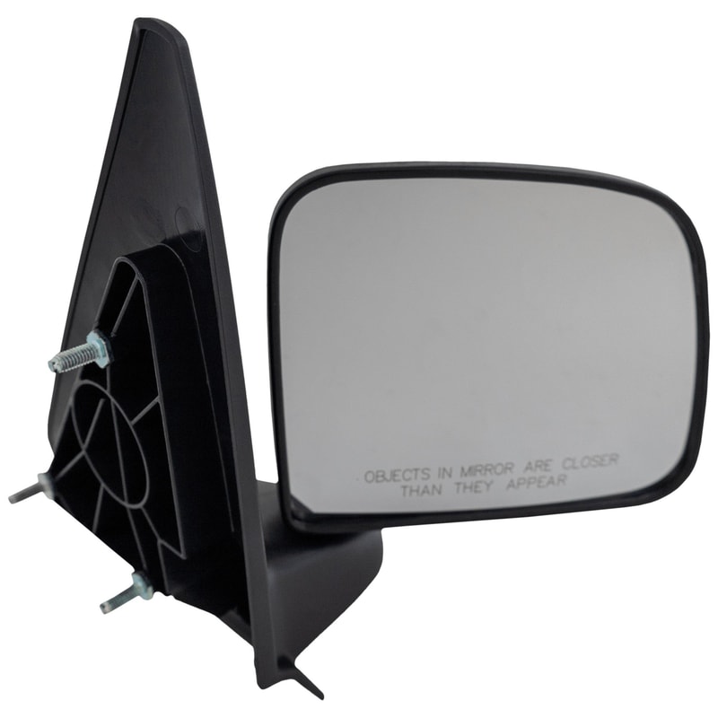 Manual Adjust, Manual Folding Paddle Style Mirror for Ford Ranger 1993-2005, Mazda Pickup 1994-2002, Right (Passenger) Side, Non-Heated, Textured, Replacement