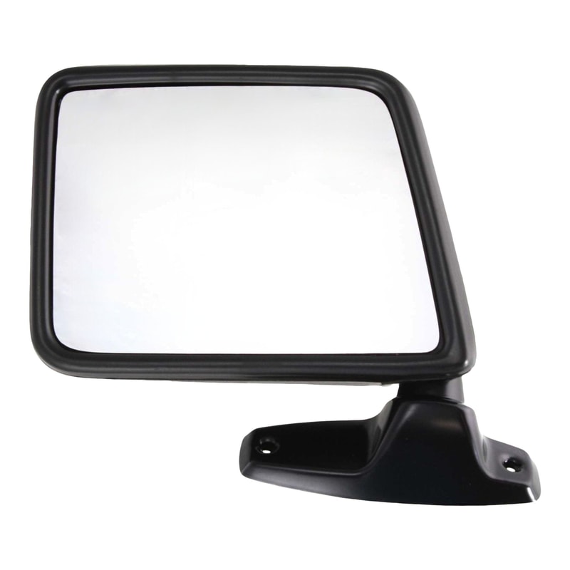 Manual Adjust Paddle Style Mirror for Ford Ranger 1983-1992, Left (Driver), Manual Folding, Non-Heated, Paintable, Replacement
