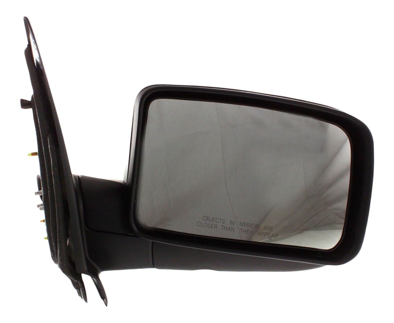 Right (Passenger) Side Mirror for Ford Expedition 2005-2006, Non-Towing, Power Adjustable, Manual Folding, Non-Heated, Paintable, without Auto Dimming, Blind Spot Detection, Memory, and Signal Light, Replacement