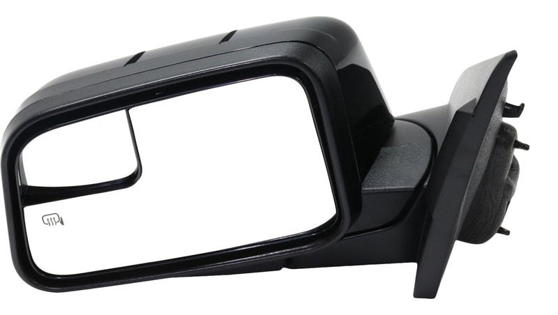 Power Mirror for Ford Edge 2009-2011, Left (Driver), Manual Folding, Heated, Paintable, with Blind Spot Detection in Glass and Memory, without Auto Dimming and Signal Light, Replacement