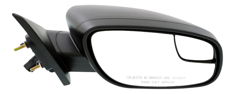 Power Mirror for Ford Taurus 2012-2019, Right (Passenger), Manual Folding, Non-Heated, Textured, with Blind Spot Glass, without Memory and Puddle Light, Use for Police/SE Models, Replacement