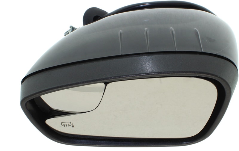 Power Mirror for Ford Fiesta 2011-2013, Left (Driver) Side, Manual Folding, Heated, Paintable, with Blind Spot Glass, without Signal Light, Hatchback/Sedan, Replacement