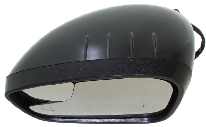 Power Mirror for 2011 Ford Fiesta, Left (Driver), Manual Folding, Heated, Paintable, with Blind Spot Glass and Signal Light, Hatchback/Sedan, Up to 1-12-2011, Replacement