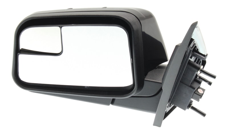 Power Side Mirror for Ford Edge 2009-2010, Left (Driver), Manual Folding, Non-Heated, Paintable with Blind Spot Glass, without Auto Dimming, Memory, and Signal Light, Replacement