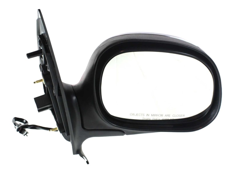 Power Mirror for Ford Expedition 1997-2002, Right (Passenger), Non-Towing, Manual Folding, Heated, Chrome, without Auto Dimming, Blind Spot Detection, Memory, Signal Light, Replacement