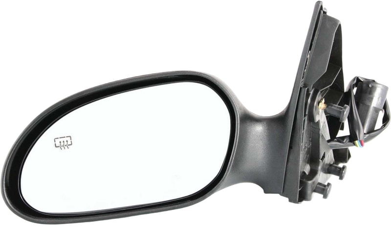 Power Mirror for 2000-2005 Sable/2000-2007 Taurus, Left (Driver), Non-Folding, Heated, Paintable/Textured, 2 Caps, without Puddle Light, Sedan/Wagon, Replacement