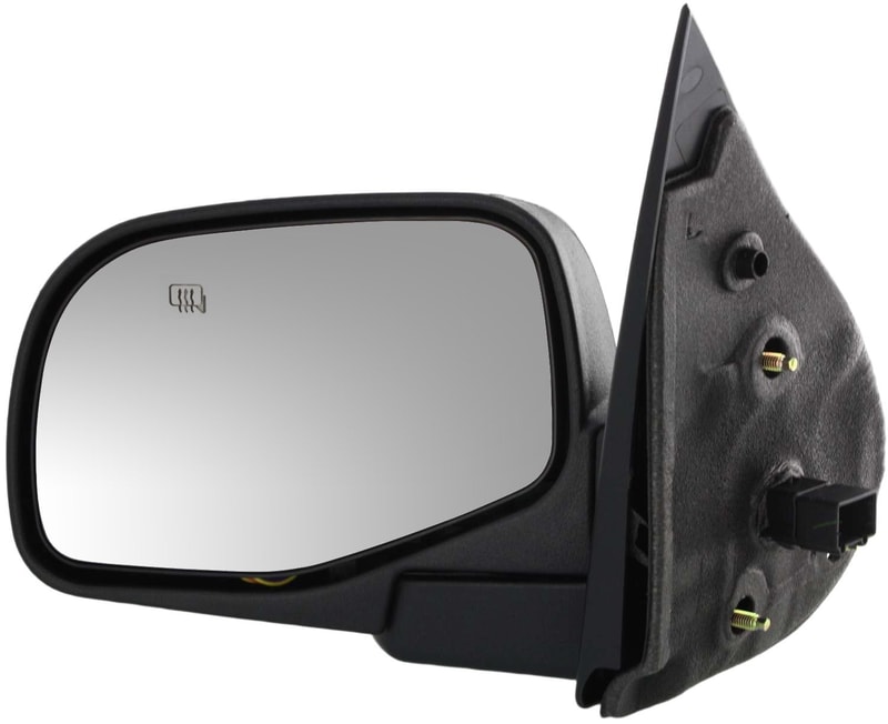 Power Mirror for Ford Explorer 2002-2005, Left (Driver), Manual Folding, Heated, Textured, with Puddle Light, Replacement