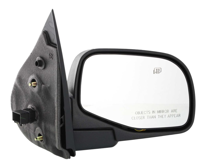 Power Mirror for Ford Explorer 2002-2005, Right (Passenger), Manual Folding, Heated, Textured, with Puddle Light, Replacement