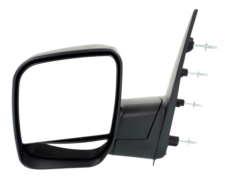 Manual Adjust Mirror for Ford Econoline Van 2003-2004, Left (Driver), Non-Towing, Manual Folding, Non-Heated, Textured Black, without Auto Dimming, Blind Spot Detection, Memory, and Signal Light, Replacement
